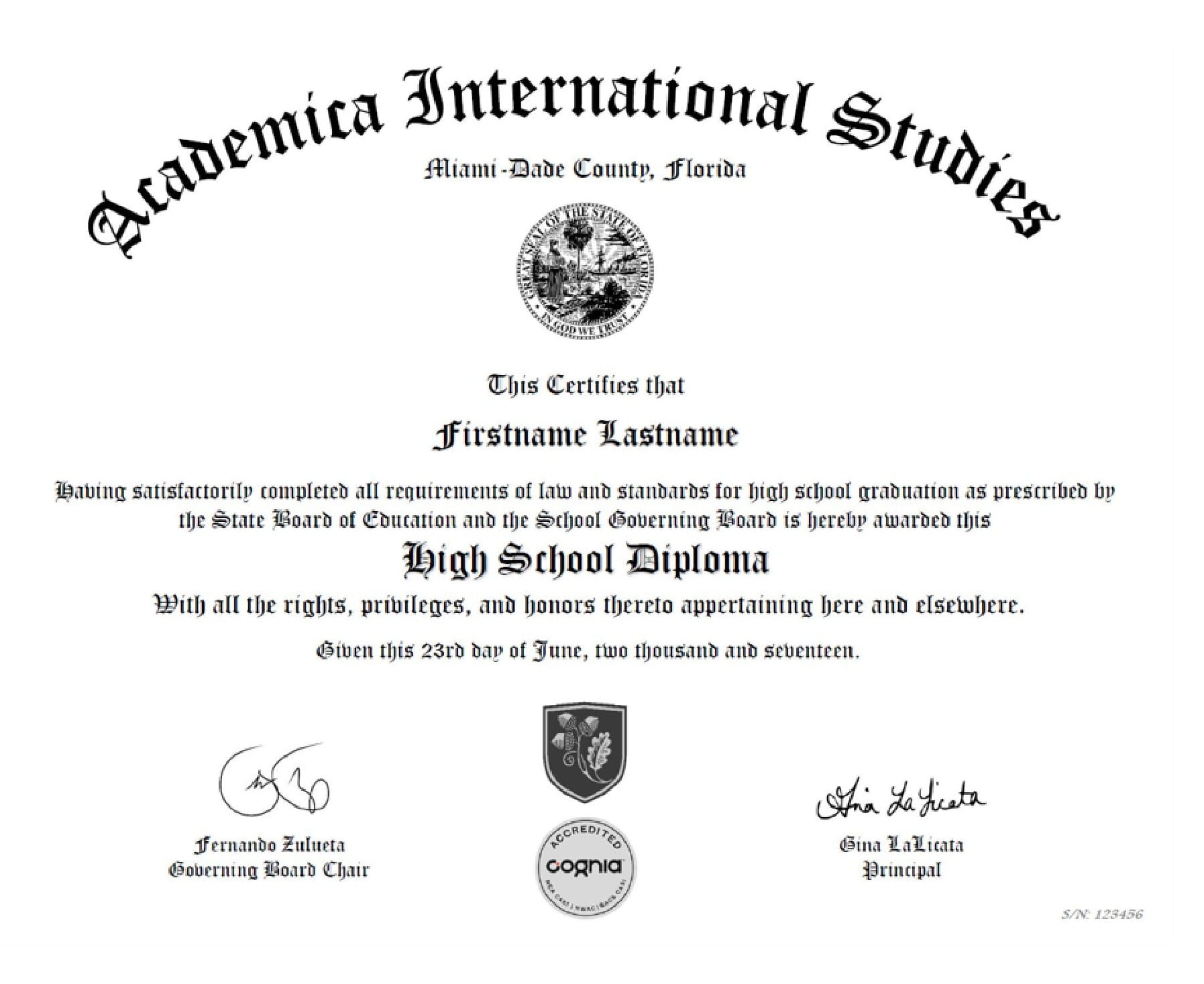 US High School Diploma